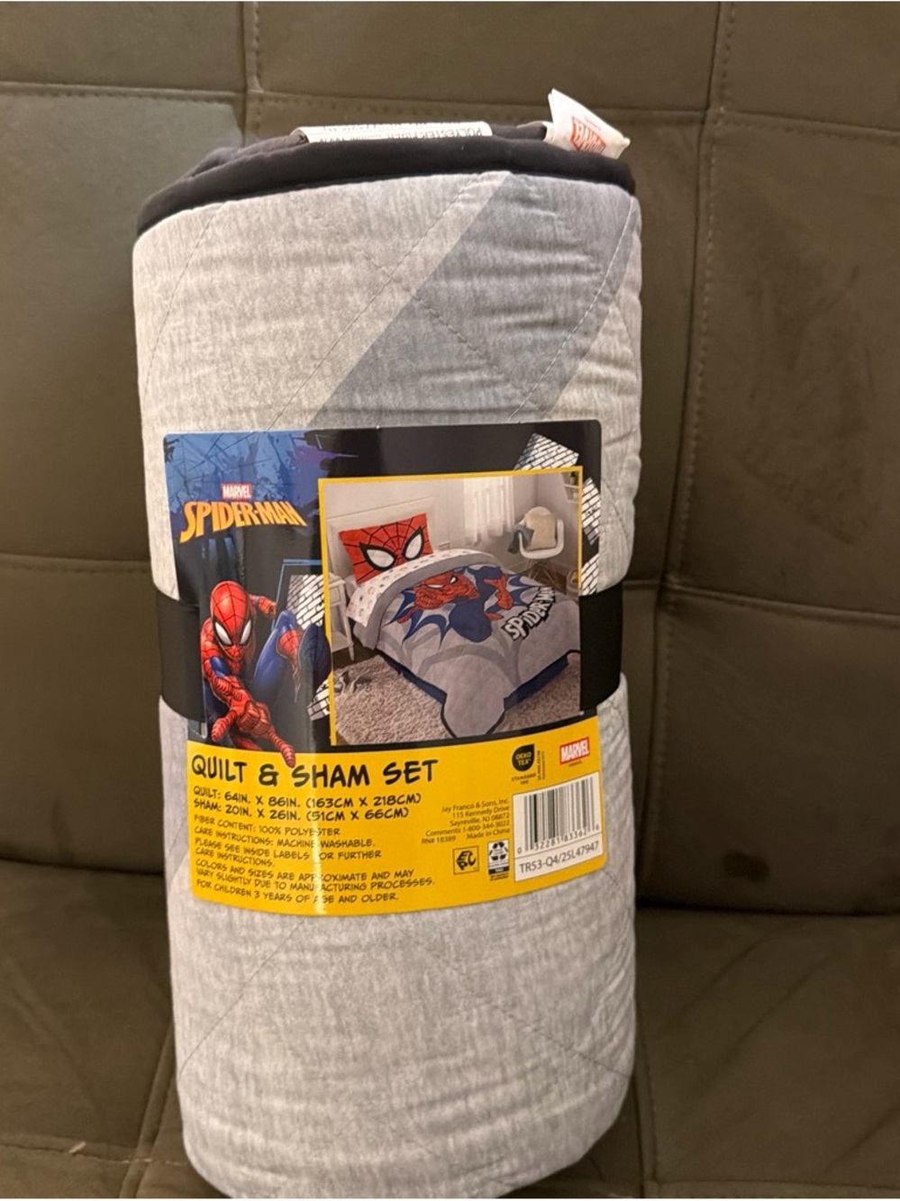 Grey Quilt & Sham Set